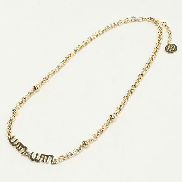 中古 ミュウミュウ ネックレス レディース ブランド MIUMIU ゴールド アクセサリー USDMI107815011