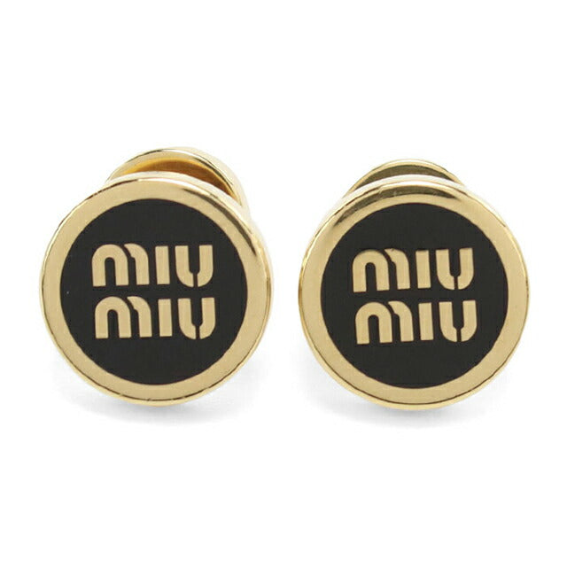 中古 ミュウミュウ ピアス レディース ブランド MIUMIU エナメルメタル 5JO912 ゴールド アクセサリー USDMI107999011