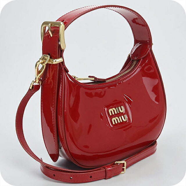 中古 ミュウミュウ ハンドバッグ レディース ブランド MIUMIU ホーボー 5BP084 レッド USDMI116238011