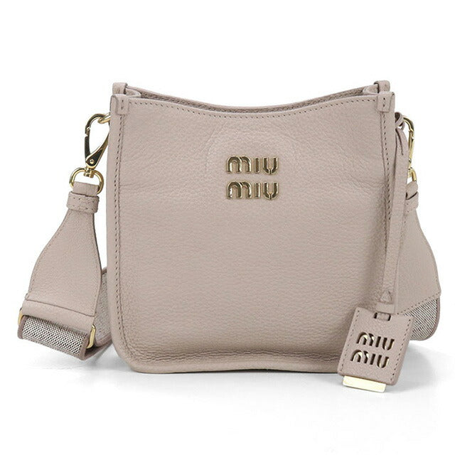 中古 ミュウミュウ 斜め掛け ショルダーバッグ レディース ブランド MIUMIU ヴィッテロダイノ レザー 5BC137 ピンク バッグ USDMI97946011