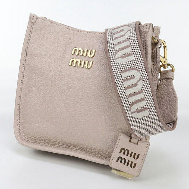 中古 ミュウミュウ 斜め掛け ショルダーバッグ レディース ブランド MIUMIU ヴィッテロダイノ レザー 5BC137 ピンク バッグ USDMI97946011