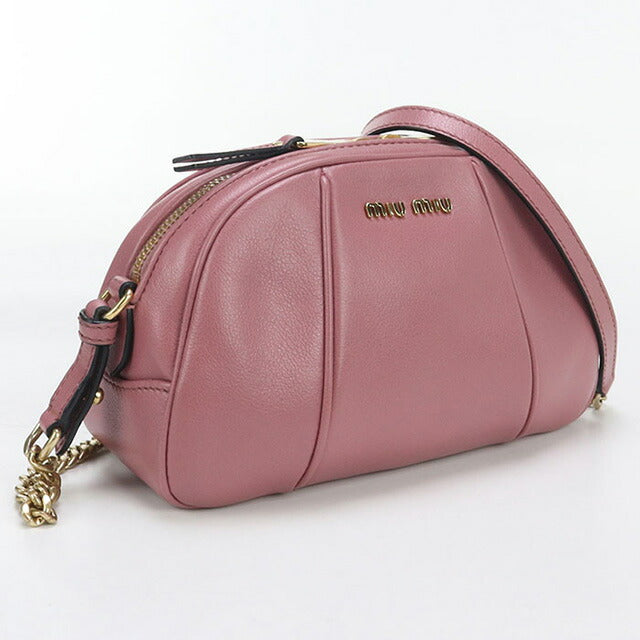 中古 ミュウミュウ 斜め掛け ショルダーバッグ レディース ブランド MIUMIU チェーン 5BH142 ピンク バッグ USDMI98622011
