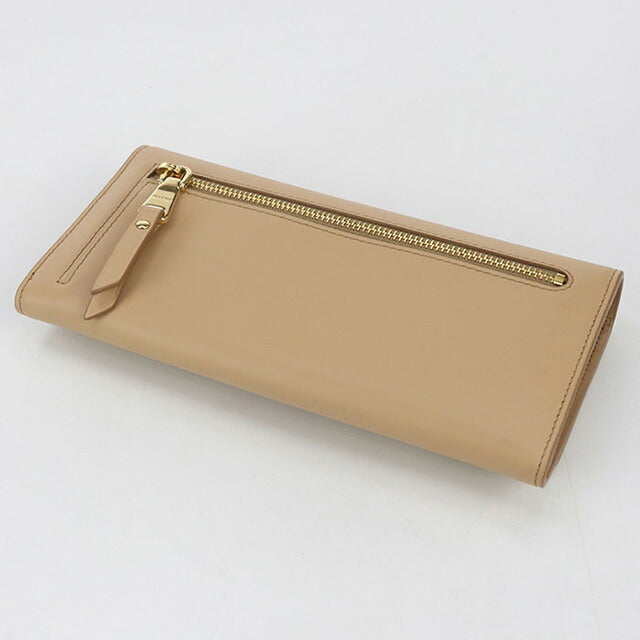 中古 ミュウミュウ 長財布二折 レディース ブランド MIUMIU レザー 5MH109 2B61 F0QYA ベージュ 財布 USDMI98963011