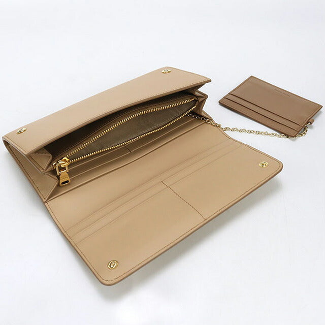 中古 ミュウミュウ 長財布二折 レディース ブランド MIUMIU レザー 5MH109 2B61 F0QYA ベージュ 財布 USDMI98963011