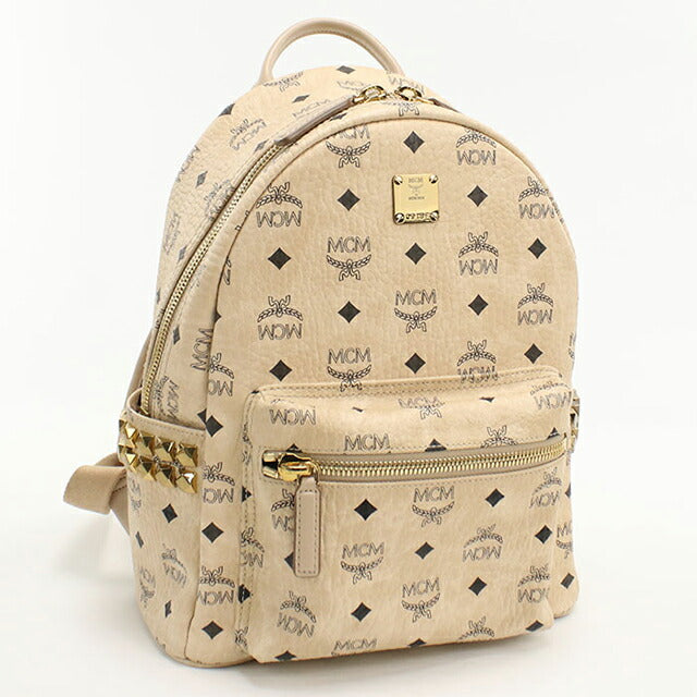 Used MCM backpack ladies brand MCM backpack MMK6SVE37 IG001 Beige USDMM108646011