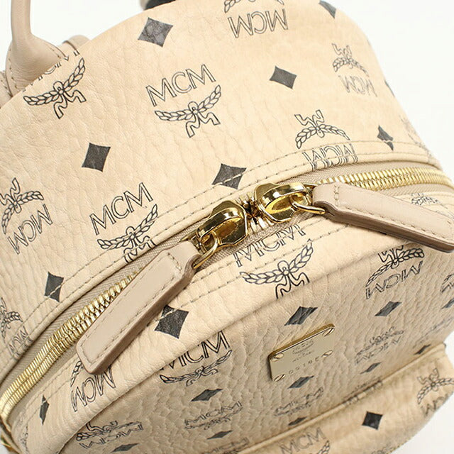 Used MCM backpack ladies brand MCM backpack MMK6SVE37 IG001 Beige USDMM108646011