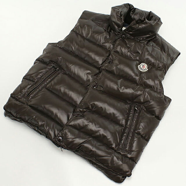 中古 モンクレール ベスト メンズ ブランド MONCLER TIB GILET 4335005 68950 ブラウン ウェア USDMON108153011