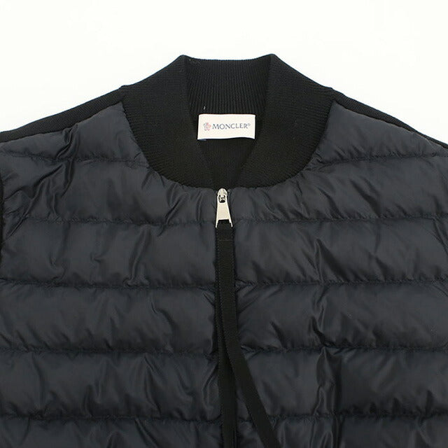 中古 モンクレール ダウンジャケット レディース ブランド MONCLER CARDIGAN TRICOT 9B50000 A9001 999 ブラック ウェア USDMON99182011