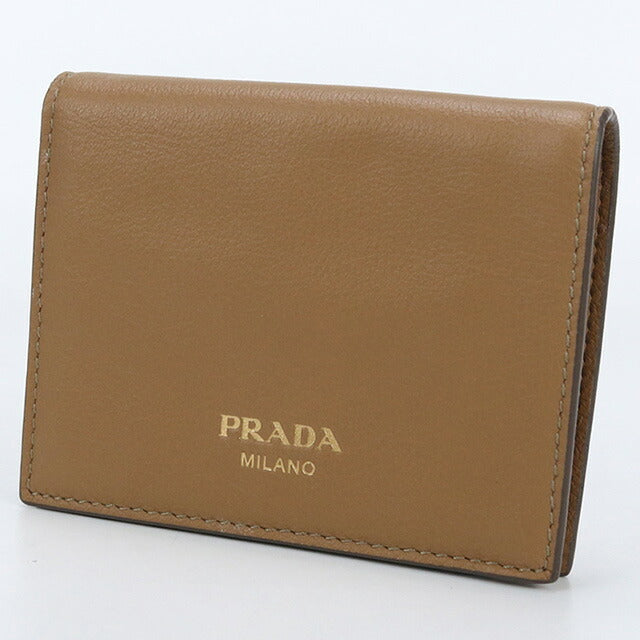 中古 プラダ 二折財布 レディース ブランド PRADA 二折り財布 レザー ブラウン 財布 USDPR100409011