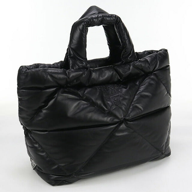 Used Prada tote bag unisex brand PRADA leather leather black bag USDPR100490011