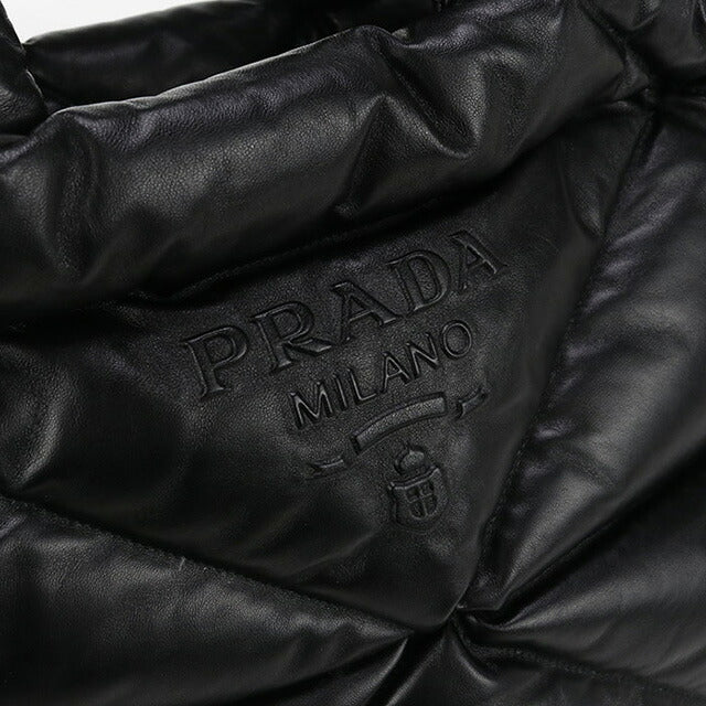 Used Prada tote bag unisex brand PRADA leather leather black bag USDPR100490011