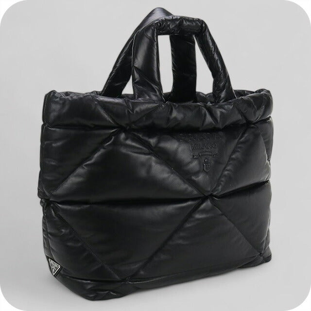 Used Prada tote bag unisex brand PRADA leather leather black bag USDPR100490011