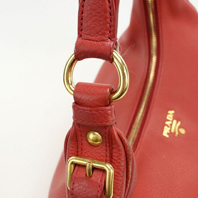 Used Prada shoulder bag ladies brand PRADA one shoulder leather B4311M red USDPR101311011