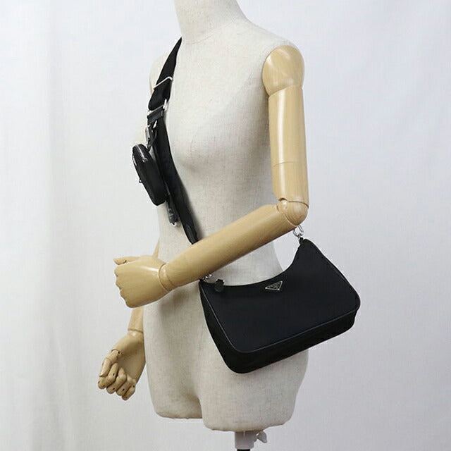 二手 Prada 单肩包 女士品牌 PRADA Re Edition 2005 1BH204 黑色包 USDPR102521011