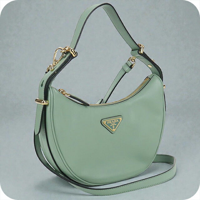 PRADA ショルダーバッグ グリーン レザー 中古 プラダ ショルダーバッグ レディース ブランド PRADA 2WAY