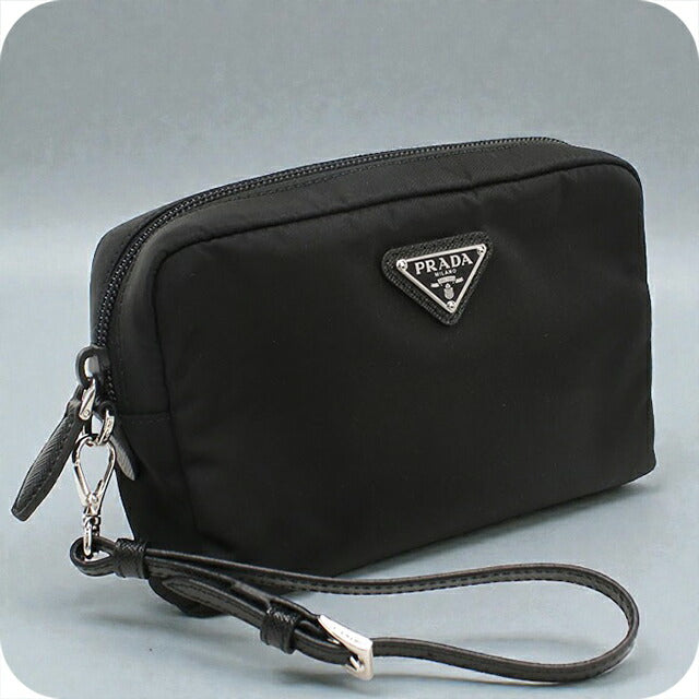 PRADA プラダ ブラック ポーチ 中古 プラダ ポーチ レディース ブランド PRADA ブラック バッグ