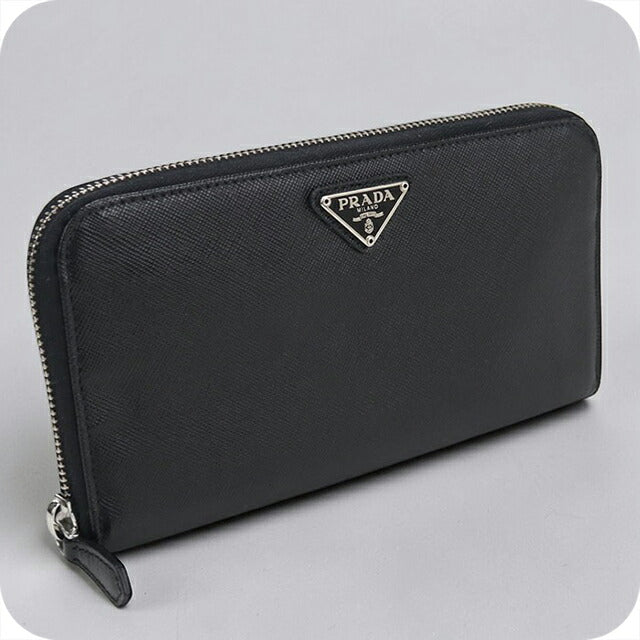 中古 プラダ 長財布ラウンドファスナー レディース ブランド PRADA 