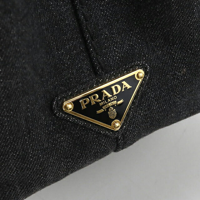 中古 プラダ トートバッグ レディース ブランド PRADA カナパ 2WAY ブラック バッグ USDPR105003011