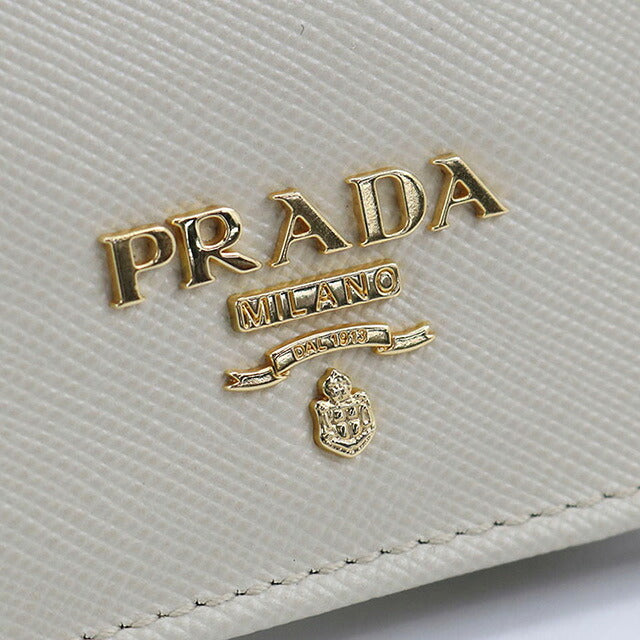 中古 プラダ 二つ折り財布 二折財布 レディース ブランド PRADA サフィアーノトライアングル 1MV204 財布 USDPR105371011
