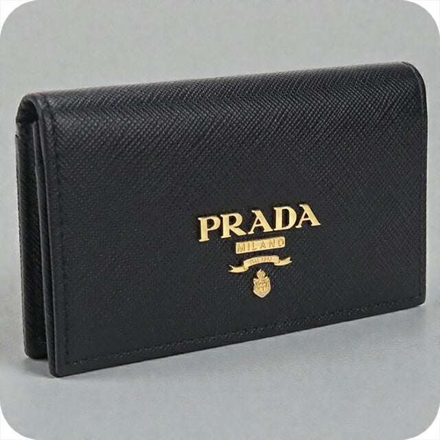 Used Prada business card holder ladies brand PRADA saffiano