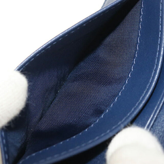 二手 Prada 名片夹女士品牌 PRADA Saffiano 皮革蓝色配饰 USDPR105437011