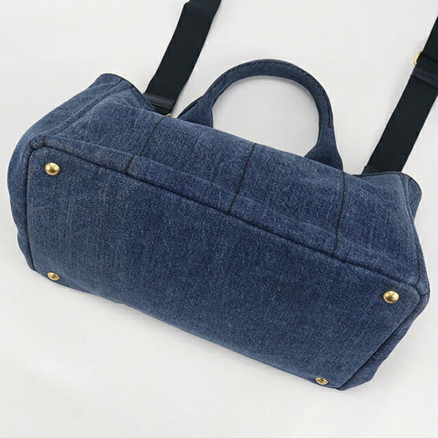 二手普拉达手提包女士品牌 PRADA Kanapa 2WAY 蓝色包 USDPR105929011