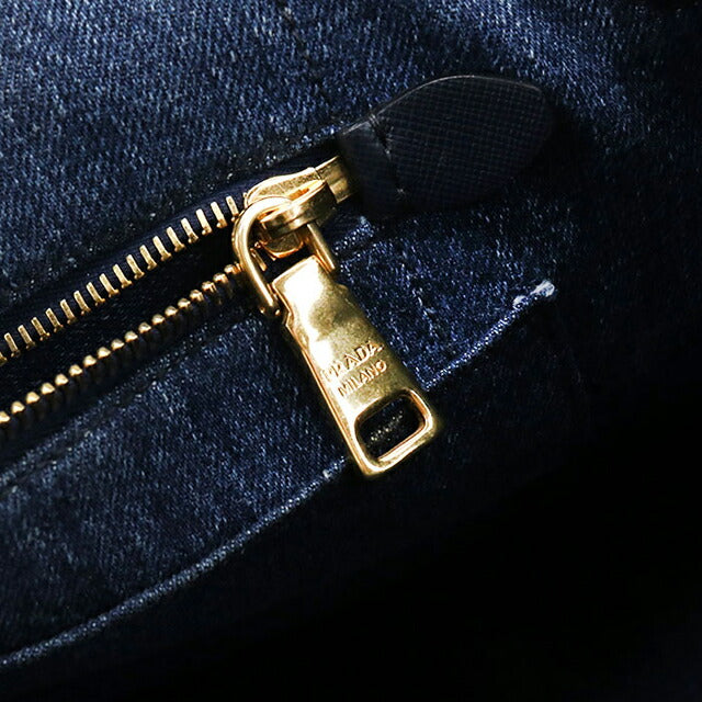 二手普拉达手提包女士品牌 PRADA Kanapa 2WAY 蓝色包 USDPR105929011