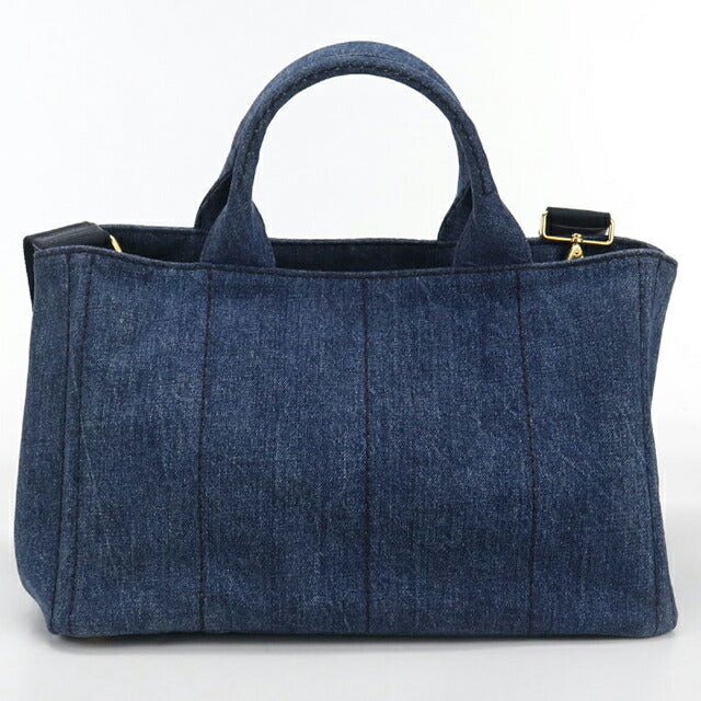 二手普拉达手提包女士品牌 PRADA Kanapa 2WAY 蓝色包 USDPR105929011