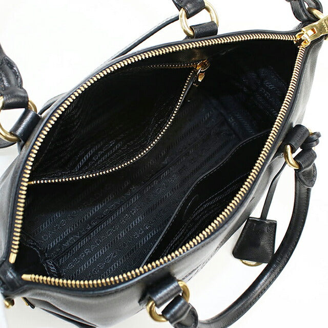 Used Prada handbag ladies brand PRADA 2WAY leather 1BA111 black USDPR107222011