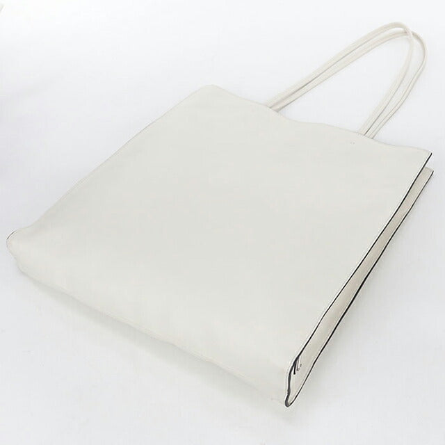 中古 プラダ トートバッグ レディース ブランド PRADA トライアングルロゴ レザー 1BG429 ホワイト USDPR107807011