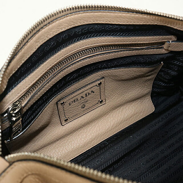 中古 プラダ ハンドバッグ レディース ブランド PRADA 2WAY レザー 1BB022 ベージュ USDPR108369011