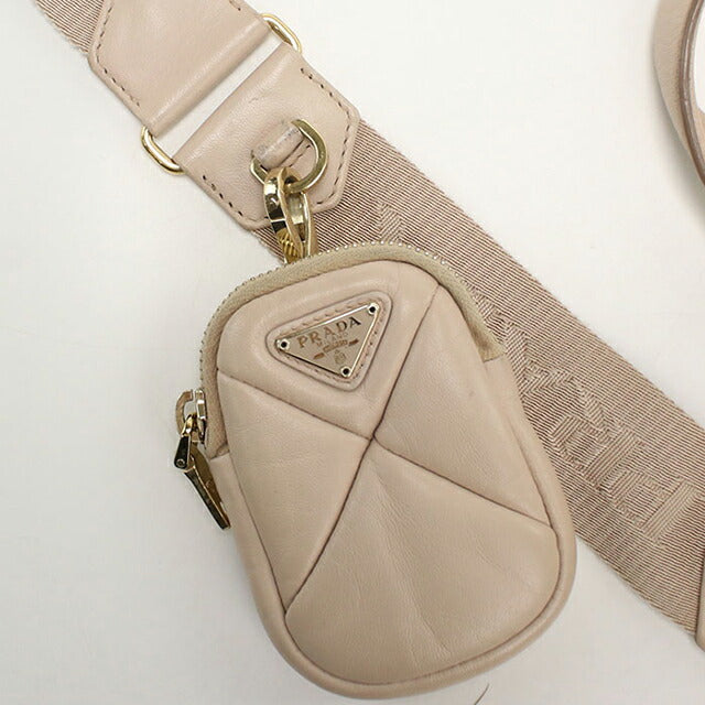 Used Prada tote bag ladies brand PRADA 2WAY leather beige USDPR108820011