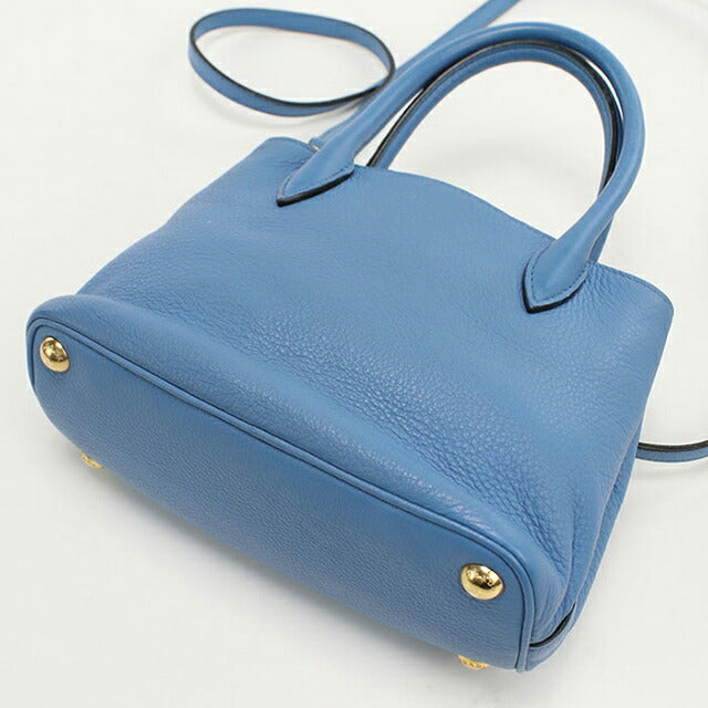 Used Prada handbag ladies brand PRADA 2WAY leather blue USDPR108851011
