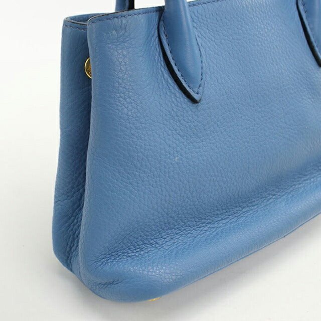 Used Prada handbag ladies brand PRADA 2WAY leather blue USDPR108851011
