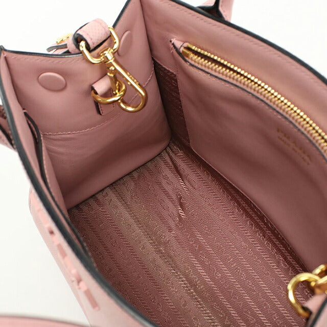 中古 プラダ トートバッグ レディース ブランド PRADA サフィアーノレザー 2WAY レザー 1BA156 ピンク USDPR108852011