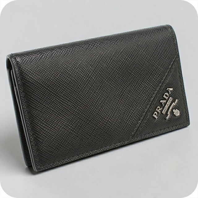 中古 プラダ 名刺入れ メンズ ブランド PRADA サフィアーノレザー