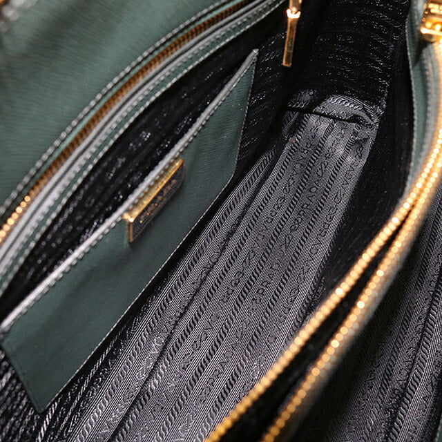 Used Prada handbag ladies brand PRADA saffiano leather BL0812 green USDPR109316011