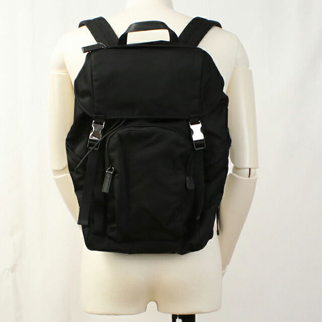 中古 プラダ リュック メンズ ブランド PRADA バックパック 2VZ135 ブラック USDPR109401011