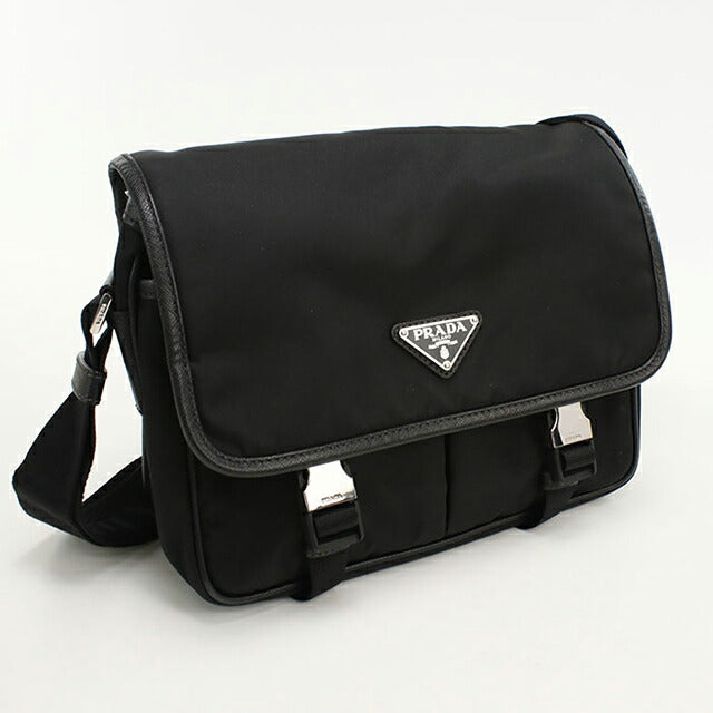 中古 プラダ 斜め掛け ショルダーバッグ メンズ ブランド PRADA ブラック USDPR109816011