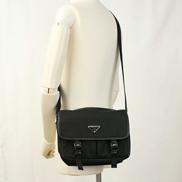 中古 プラダ 斜め掛け ショルダーバッグ メンズ ブランド PRADA ブラック USDPR109816011