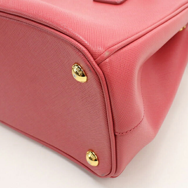 中古 プラダ トートバッグ レディース ブランド PRADA ガレリア 2WAY レザー ピンク USDPR109858011