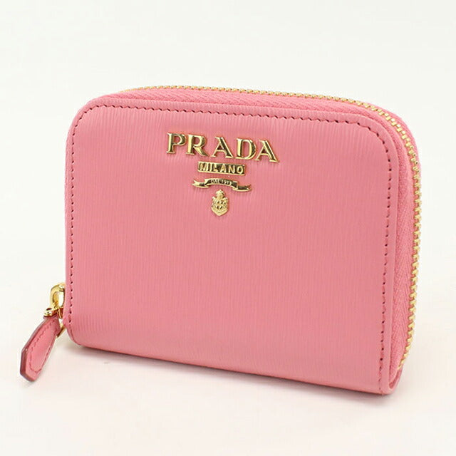 中古 プラダ 小銭入れ レディース ブランド PRADA サフィアーノレザー コインケース レザー 1MM268 ピンク USDPR110259011
