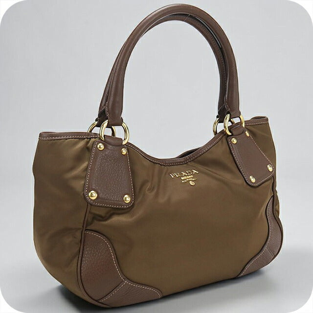 Used Prada tote bag ladies brand PRADA BR4635 brown USDPR110355011