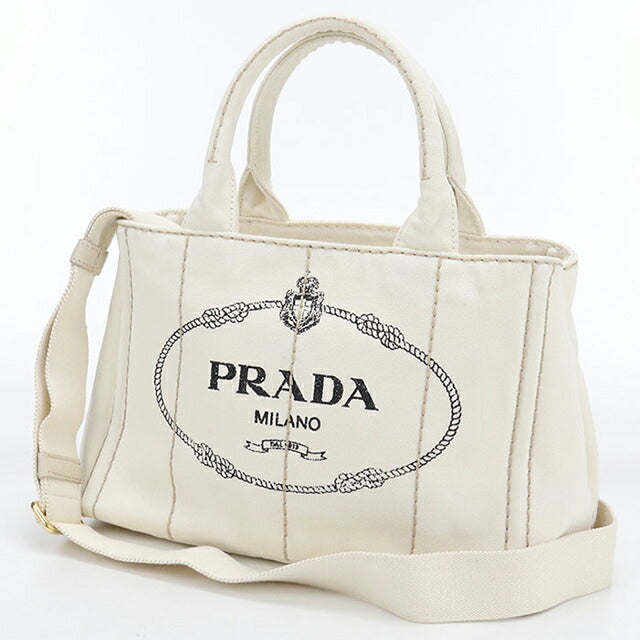Used Prada tote bag ladies brand PRADA Kanapa 2WAY 1BG439 white USDPR110512011