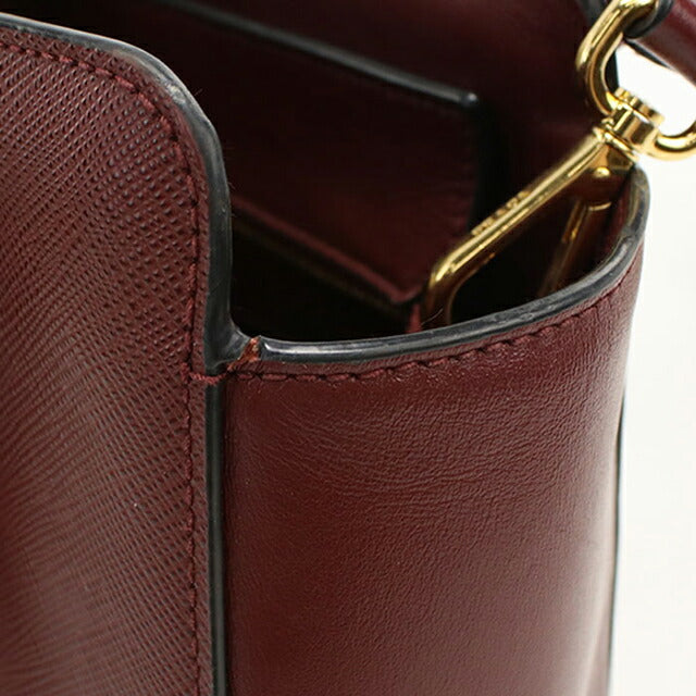 中古 プラダ トートバッグ レディース ブランド PRADA 2WAY 1BA113 ワインレッド USDPR111769011