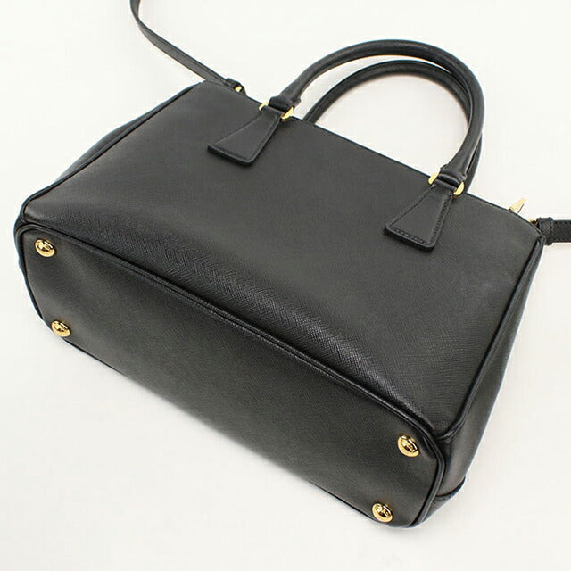 中古 プラダ トートバッグ レディース ブランド PRADA ガレリア ミディアムバッグ 1BA863 ブラック USDPR111933011