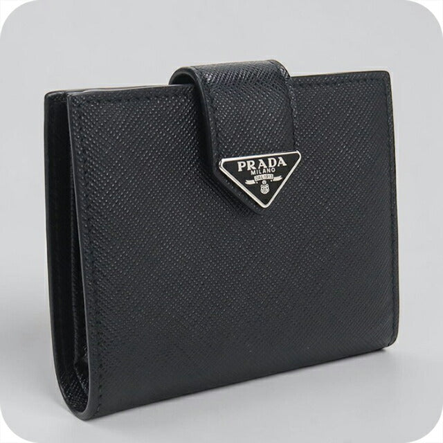 中古 プラダ 二つ折り財布 二折財布 メンズ ブランド PRADA