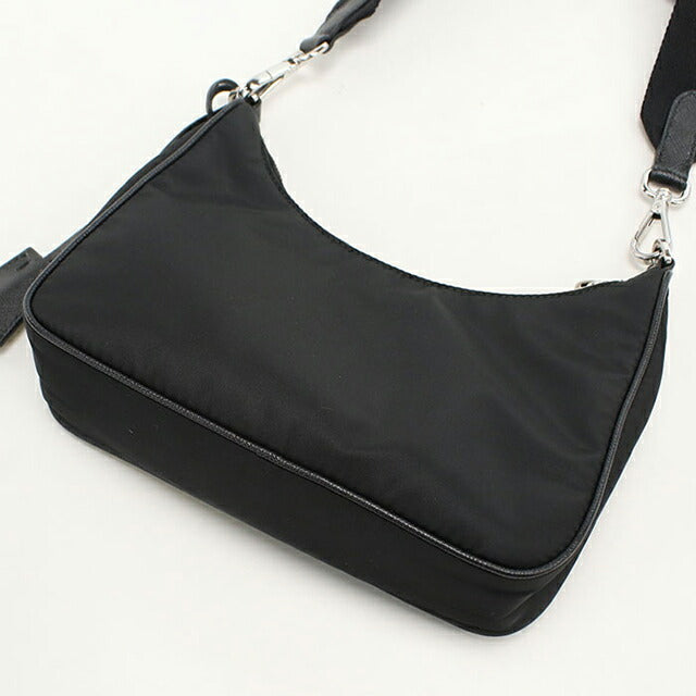 中古 プラダ 斜め掛け ショルダーバッグ レディース ブランド PRADA 1BH058 ブラック USDPR112134011