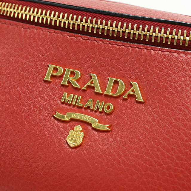 中古 プラダ ショルダーバッグ レディース ブランド PRADA 2WAY レザー 1BL006 レッド USDPR112545011