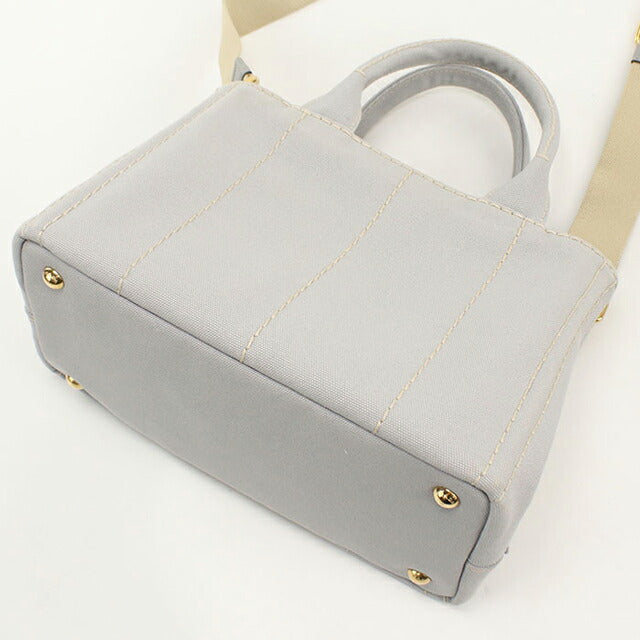 中古 プラダ トートバッグ レディース ブランド PRADA カナパ 2WAY 1BG439 グレー USDPR112683011